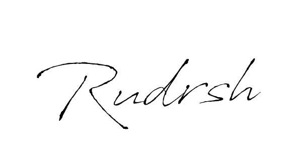 Make a beautiful signature design for name Rudrsh. With this signature (Antro_Vectra) style, you can create a handwritten signature for free. Rudrsh signature style 6 images and pictures png