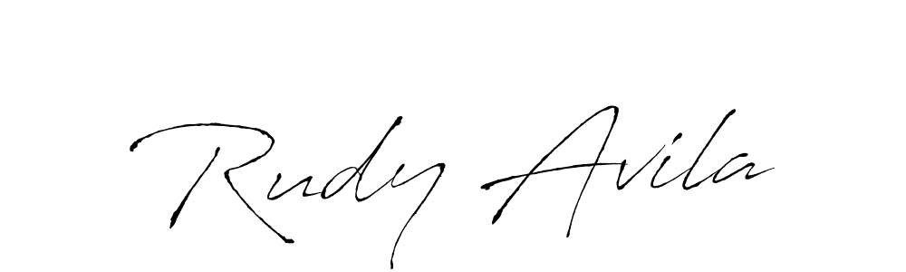 Rudy Avila stylish signature style. Best Handwritten Sign (Antro_Vectra) for my name. Handwritten Signature Collection Ideas for my name Rudy Avila. Rudy Avila signature style 6 images and pictures png