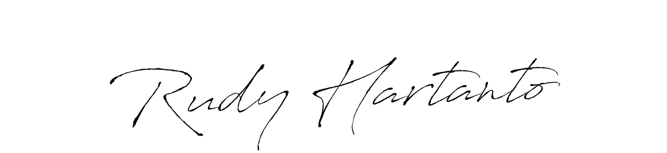 Design your own signature with our free online signature maker. With this signature software, you can create a handwritten (Antro_Vectra) signature for name Rudy Hartanto. Rudy Hartanto signature style 6 images and pictures png
