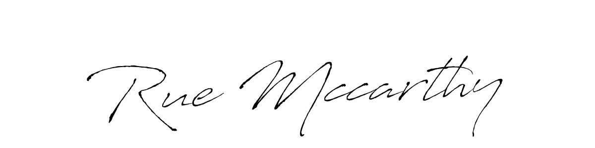 How to make Rue Mccarthy name signature. Use Antro_Vectra style for creating short signs online. This is the latest handwritten sign. Rue Mccarthy signature style 6 images and pictures png