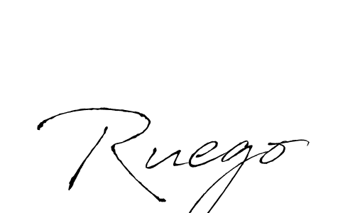 Make a beautiful signature design for name Ruego. With this signature (Antro_Vectra) style, you can create a handwritten signature for free. Ruego signature style 6 images and pictures png