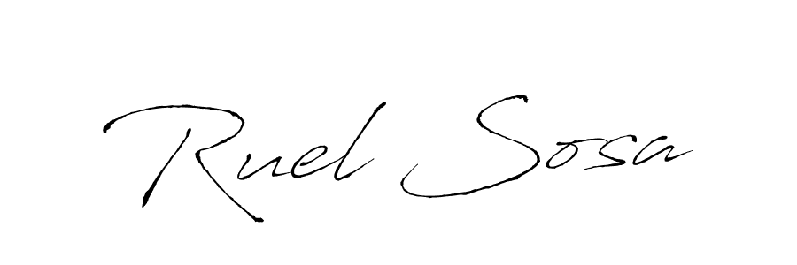 Also we have Ruel Sosa name is the best signature style. Create professional handwritten signature collection using Antro_Vectra autograph style. Ruel Sosa signature style 6 images and pictures png