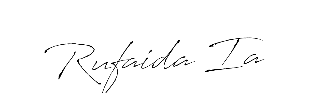 The best way (Antro_Vectra) to make a short signature is to pick only two or three words in your name. The name Rufaida Ia include a total of six letters. For converting this name. Rufaida Ia signature style 6 images and pictures png