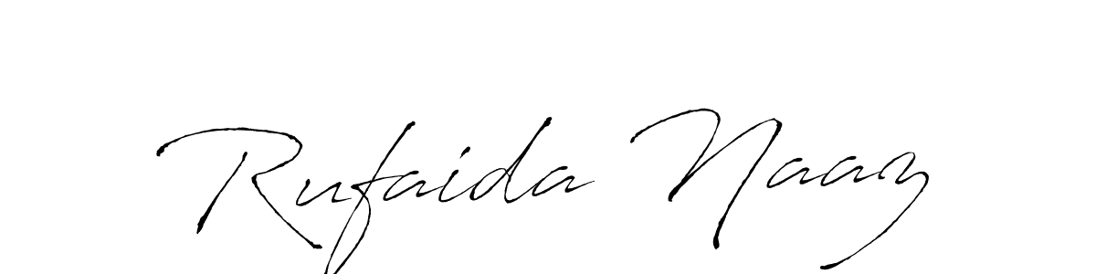 This is the best signature style for the Rufaida Naaz name. Also you like these signature font (Antro_Vectra). Mix name signature. Rufaida Naaz signature style 6 images and pictures png