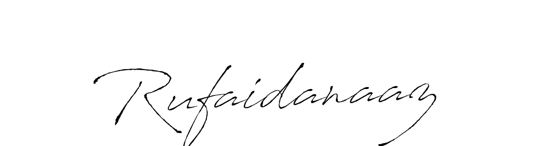 Design your own signature with our free online signature maker. With this signature software, you can create a handwritten (Antro_Vectra) signature for name Rufaidanaaz. Rufaidanaaz signature style 6 images and pictures png