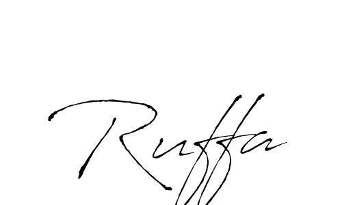 Design your own signature with our free online signature maker. With this signature software, you can create a handwritten (Antro_Vectra) signature for name Ruffa. Ruffa signature style 6 images and pictures png
