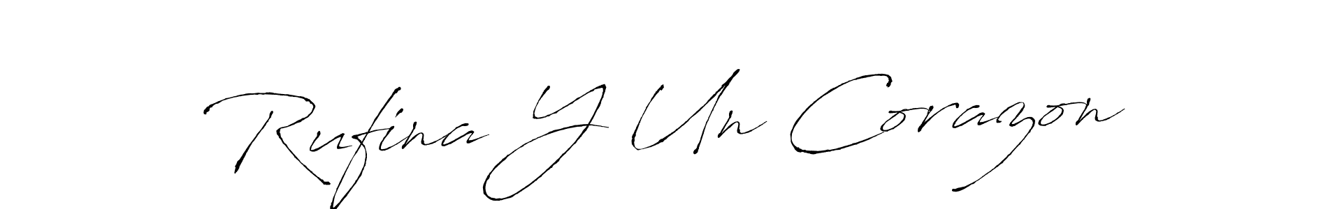 It looks lik you need a new signature style for name Rufina Y Un Corazon. Design unique handwritten (Antro_Vectra) signature with our free signature maker in just a few clicks. Rufina Y Un Corazon signature style 6 images and pictures png