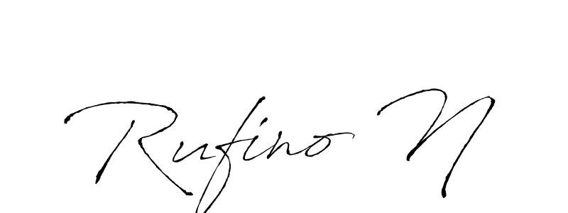 Make a beautiful signature design for name Rufino N. Use this online signature maker to create a handwritten signature for free. Rufino N signature style 6 images and pictures png