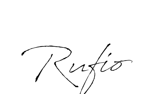 Use a signature maker to create a handwritten signature online. With this signature software, you can design (Antro_Vectra) your own signature for name Rufio. Rufio signature style 6 images and pictures png