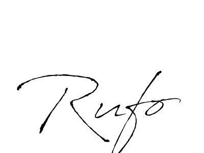 Antro_Vectra is a professional signature style that is perfect for those who want to add a touch of class to their signature. It is also a great choice for those who want to make their signature more unique. Get Rufo name to fancy signature for free. Rufo signature style 6 images and pictures png