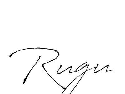 Make a beautiful signature design for name Rugu. With this signature (Antro_Vectra) style, you can create a handwritten signature for free. Rugu signature style 6 images and pictures png