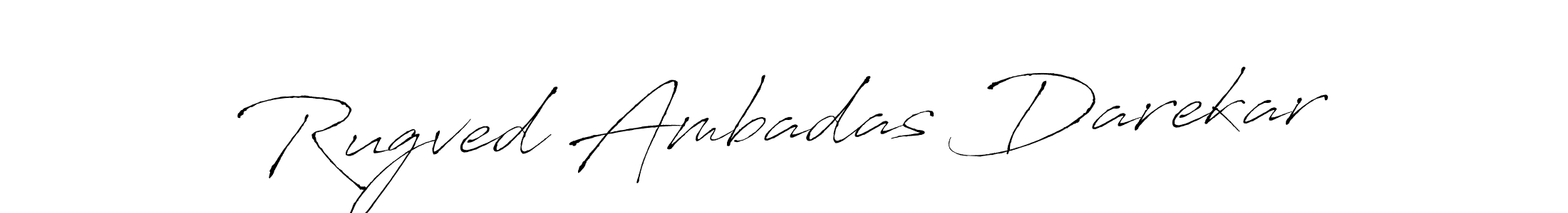 Also we have Rugved Ambadas Darekar name is the best signature style. Create professional handwritten signature collection using Antro_Vectra autograph style. Rugved Ambadas Darekar signature style 6 images and pictures png