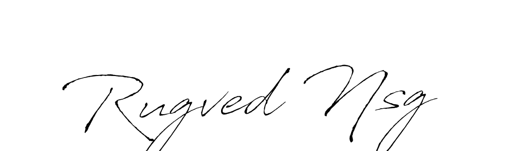 Create a beautiful signature design for name Rugved Nsg. With this signature (Antro_Vectra) fonts, you can make a handwritten signature for free. Rugved Nsg signature style 6 images and pictures png