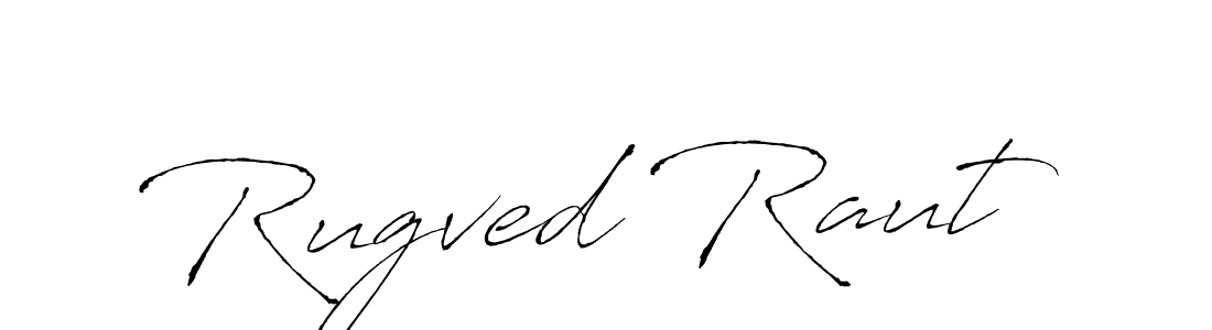 How to make Rugved Raut signature? Antro_Vectra is a professional autograph style. Create handwritten signature for Rugved Raut name. Rugved Raut signature style 6 images and pictures png