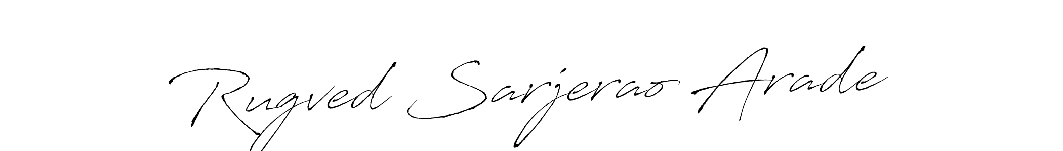 Also we have Rugved Sarjerao Arade name is the best signature style. Create professional handwritten signature collection using Antro_Vectra autograph style. Rugved Sarjerao Arade signature style 6 images and pictures png