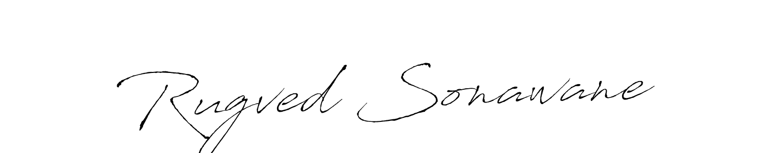 Design your own signature with our free online signature maker. With this signature software, you can create a handwritten (Antro_Vectra) signature for name Rugved Sonawane. Rugved Sonawane signature style 6 images and pictures png