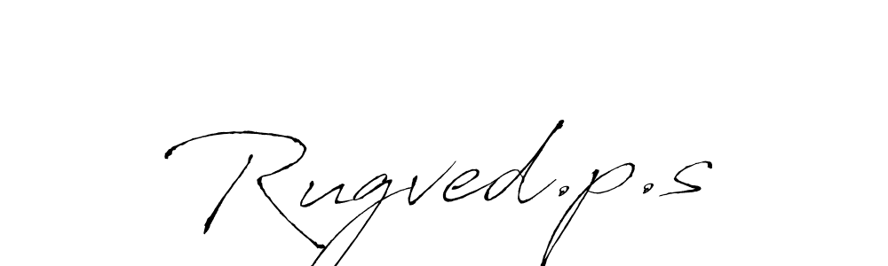 How to make Rugved.p.s signature? Antro_Vectra is a professional autograph style. Create handwritten signature for Rugved.p.s name. Rugved.p.s signature style 6 images and pictures png