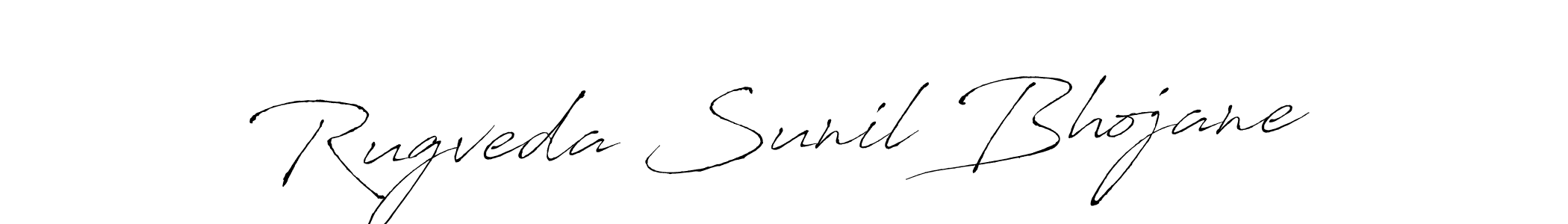 Also we have Rugveda Sunil Bhojane name is the best signature style. Create professional handwritten signature collection using Antro_Vectra autograph style. Rugveda Sunil Bhojane signature style 6 images and pictures png