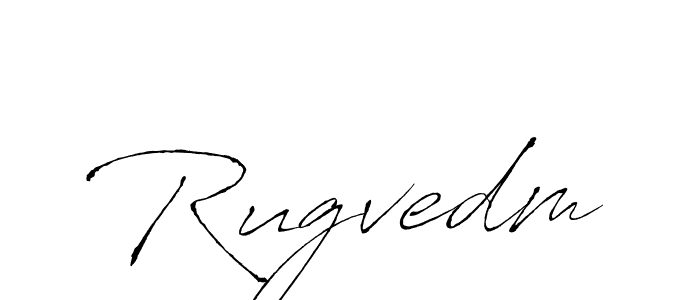 Rugvedm stylish signature style. Best Handwritten Sign (Antro_Vectra) for my name. Handwritten Signature Collection Ideas for my name Rugvedm. Rugvedm signature style 6 images and pictures png