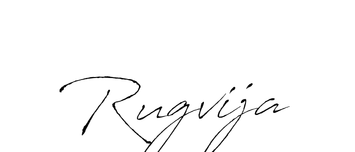 How to make Rugvija signature? Antro_Vectra is a professional autograph style. Create handwritten signature for Rugvija name. Rugvija signature style 6 images and pictures png