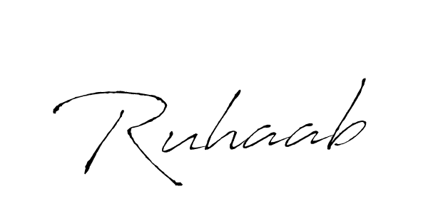 How to make Ruhaab name signature. Use Antro_Vectra style for creating short signs online. This is the latest handwritten sign. Ruhaab signature style 6 images and pictures png