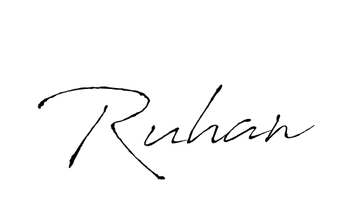 How to make Ruhan signature? Antro_Vectra is a professional autograph style. Create handwritten signature for Ruhan name. Ruhan signature style 6 images and pictures png