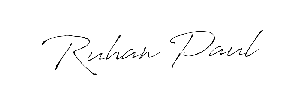 Design your own signature with our free online signature maker. With this signature software, you can create a handwritten (Antro_Vectra) signature for name Ruhan Paul. Ruhan Paul signature style 6 images and pictures png