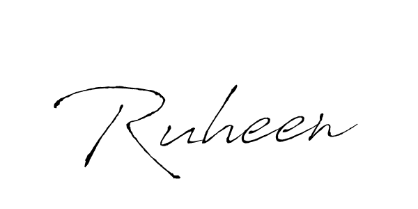 Make a beautiful signature design for name Ruheen. With this signature (Antro_Vectra) style, you can create a handwritten signature for free. Ruheen signature style 6 images and pictures png