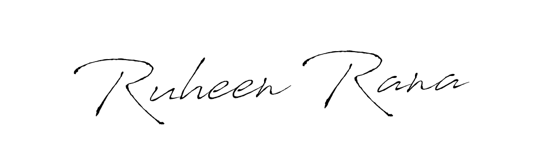 Create a beautiful signature design for name Ruheen Rana. With this signature (Antro_Vectra) fonts, you can make a handwritten signature for free. Ruheen Rana signature style 6 images and pictures png
