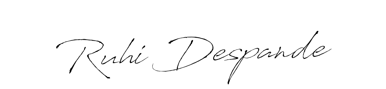 Use a signature maker to create a handwritten signature online. With this signature software, you can design (Antro_Vectra) your own signature for name Ruhi Despande. Ruhi Despande signature style 6 images and pictures png