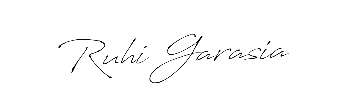 How to make Ruhi Garasia signature? Antro_Vectra is a professional autograph style. Create handwritten signature for Ruhi Garasia name. Ruhi Garasia signature style 6 images and pictures png
