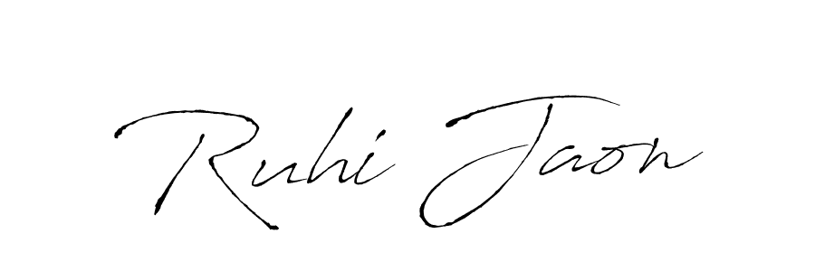 Use a signature maker to create a handwritten signature online. With this signature software, you can design (Antro_Vectra) your own signature for name Ruhi Jaon. Ruhi Jaon signature style 6 images and pictures png
