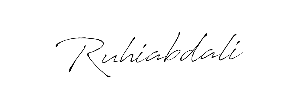 How to make Ruhiabdali signature? Antro_Vectra is a professional autograph style. Create handwritten signature for Ruhiabdali name. Ruhiabdali signature style 6 images and pictures png