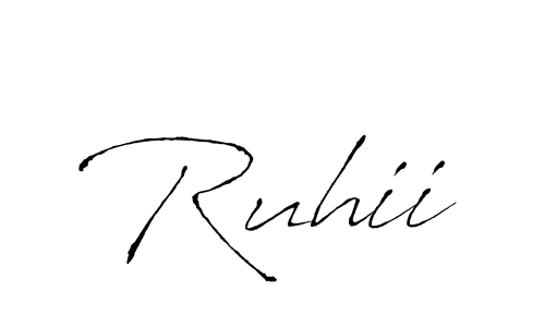 How to Draw Ruhii signature style? Antro_Vectra is a latest design signature styles for name Ruhii. Ruhii signature style 6 images and pictures png