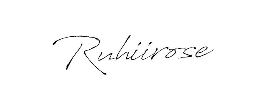 Create a beautiful signature design for name Ruhiirose. With this signature (Antro_Vectra) fonts, you can make a handwritten signature for free. Ruhiirose signature style 6 images and pictures png