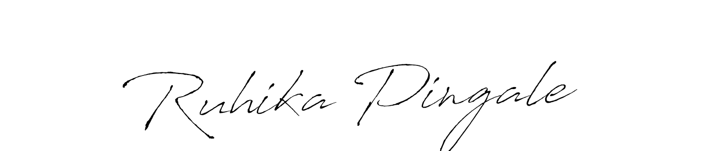 Ruhika Pingale stylish signature style. Best Handwritten Sign (Antro_Vectra) for my name. Handwritten Signature Collection Ideas for my name Ruhika Pingale. Ruhika Pingale signature style 6 images and pictures png