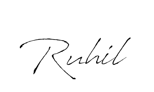 Ruhil stylish signature style. Best Handwritten Sign (Antro_Vectra) for my name. Handwritten Signature Collection Ideas for my name Ruhil. Ruhil signature style 6 images and pictures png