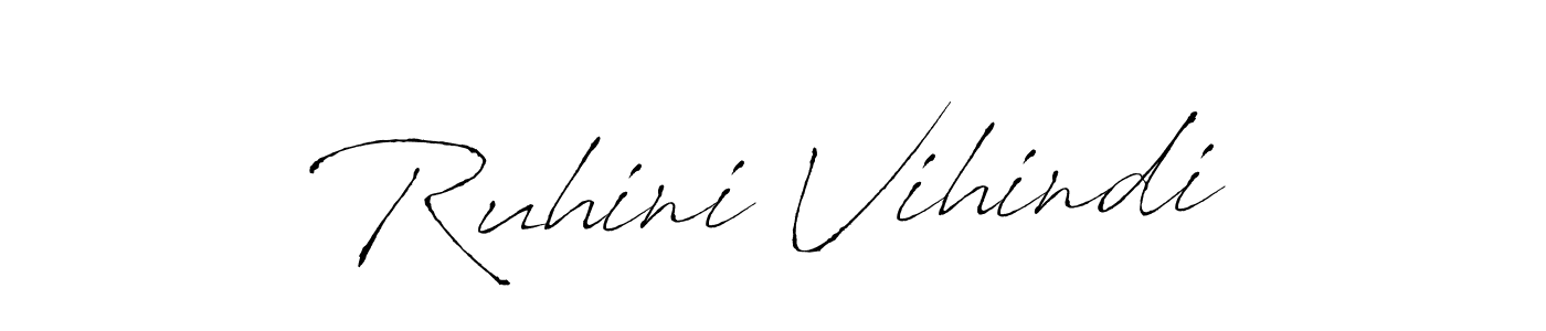 How to make Ruhini Vihindi signature? Antro_Vectra is a professional autograph style. Create handwritten signature for Ruhini Vihindi name. Ruhini Vihindi signature style 6 images and pictures png