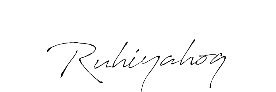 Also You can easily find your signature by using the search form. We will create Ruhiyahoq name handwritten signature images for you free of cost using Antro_Vectra sign style. Ruhiyahoq signature style 6 images and pictures png