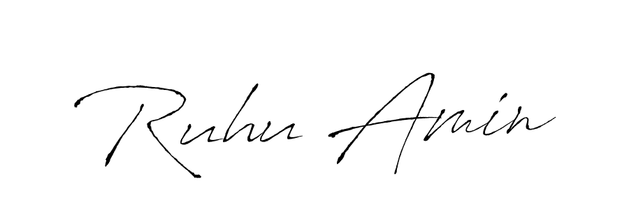 Ruhu Amin stylish signature style. Best Handwritten Sign (Antro_Vectra) for my name. Handwritten Signature Collection Ideas for my name Ruhu Amin. Ruhu Amin signature style 6 images and pictures png