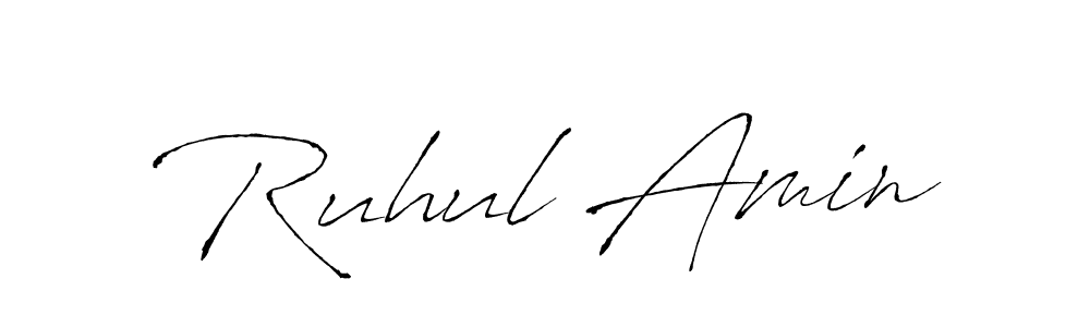 Use a signature maker to create a handwritten signature online. With this signature software, you can design (Antro_Vectra) your own signature for name Ruhul Amin. Ruhul Amin signature style 6 images and pictures png