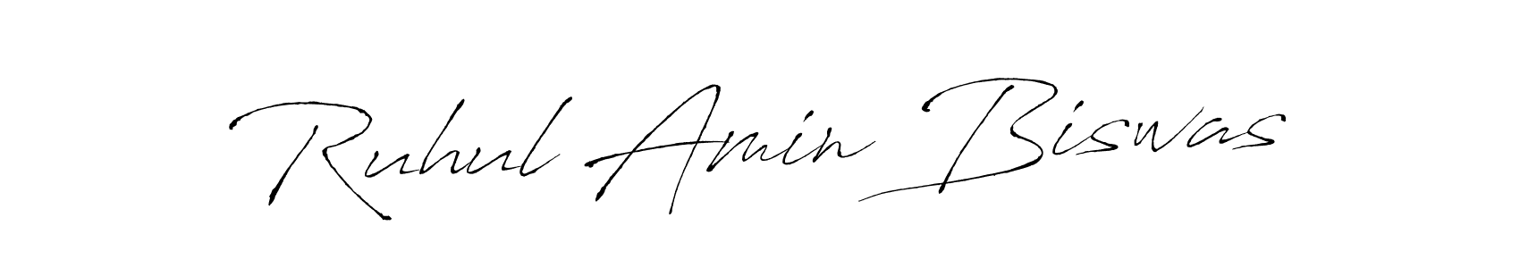 Create a beautiful signature design for name Ruhul Amin Biswas. With this signature (Antro_Vectra) fonts, you can make a handwritten signature for free. Ruhul Amin Biswas signature style 6 images and pictures png