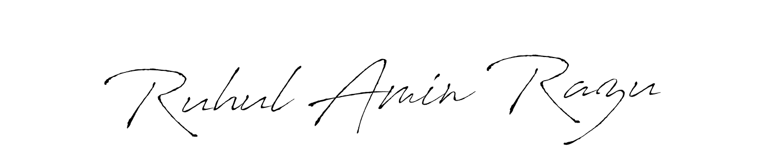 You can use this online signature creator to create a handwritten signature for the name Ruhul Amin Razu. This is the best online autograph maker. Ruhul Amin Razu signature style 6 images and pictures png