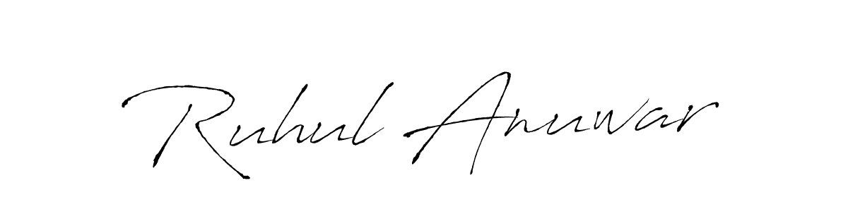 Similarly Antro_Vectra is the best handwritten signature design. Signature creator online .You can use it as an online autograph creator for name Ruhul Anuwar. Ruhul Anuwar signature style 6 images and pictures png