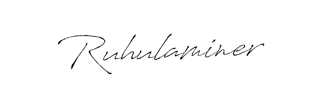 Also You can easily find your signature by using the search form. We will create Ruhulaminer name handwritten signature images for you free of cost using Antro_Vectra sign style. Ruhulaminer signature style 6 images and pictures png