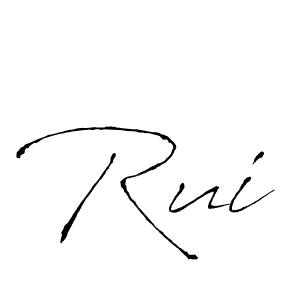 How to make Rui signature? Antro_Vectra is a professional autograph style. Create handwritten signature for Rui name. Rui signature style 6 images and pictures png