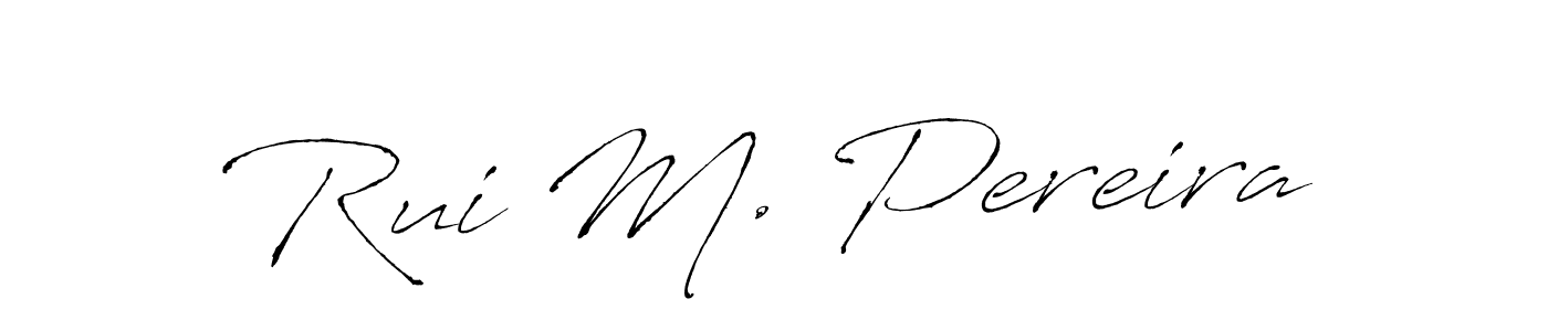 Also You can easily find your signature by using the search form. We will create Rui M. Pereira name handwritten signature images for you free of cost using Antro_Vectra sign style. Rui M. Pereira signature style 6 images and pictures png