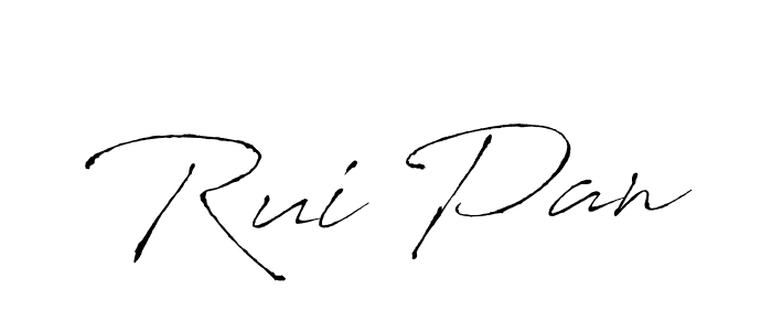 How to make Rui Pan name signature. Use Antro_Vectra style for creating short signs online. This is the latest handwritten sign. Rui Pan signature style 6 images and pictures png
