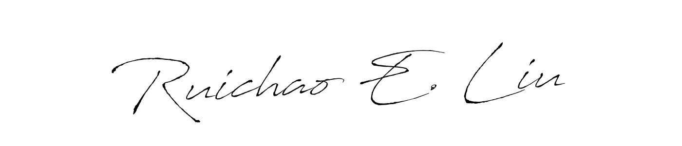 You can use this online signature creator to create a handwritten signature for the name Ruichao E. Liu. This is the best online autograph maker. Ruichao E. Liu signature style 6 images and pictures png