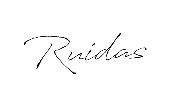 Use a signature maker to create a handwritten signature online. With this signature software, you can design (Antro_Vectra) your own signature for name Ruidas. Ruidas signature style 6 images and pictures png